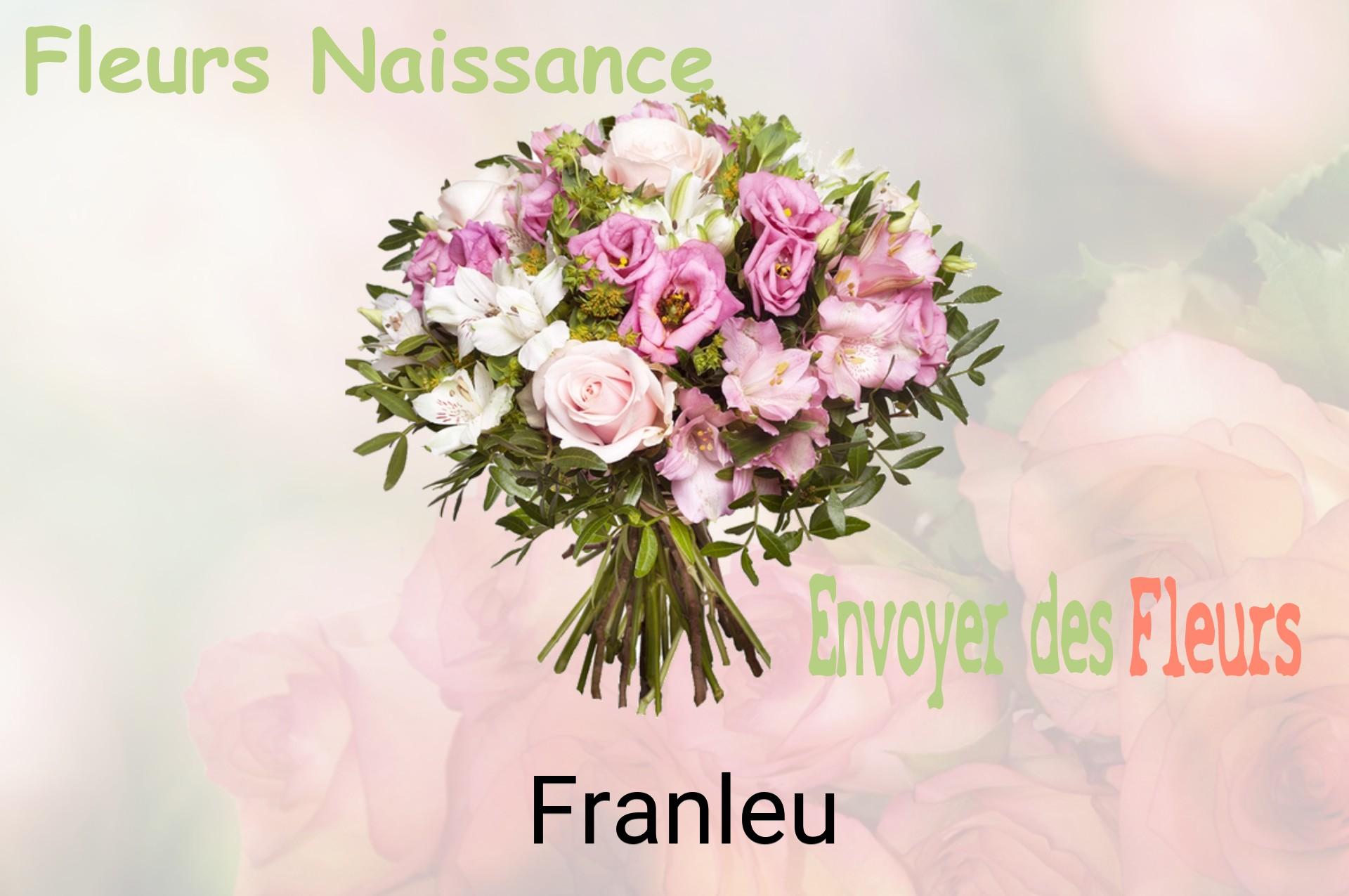 Bouquet de fleurs de naissance livré à Franleu